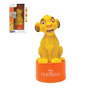 LEXIBOOK NS01AN Disney The Lion King, Simba Nightlight with speaker for children’s bedroom, soft light, battery-operated, Gelb/Orange