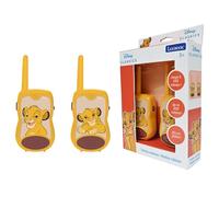 Lexibook TW12AN Simba, Disney The Lion King, Walkie-Talkies 200m/650ft, Communication game for children, Belt clip for transport, Battery operated, Yellow, One Size