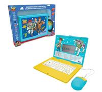 LEXIBOOK, Disney Toy Story, Bilingual Educational Laptop in German and English, 164 activities, Large screen 5.1 x 9.7 cm, Realistic keyboard and mouse, Slim and stylish design, Green, JC601TSi3LXB