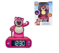 LEXIBOOK, Disney Toy Story, Lotso Night Light Alarm Clock, Illuminated Character, Sound Effects, Alarm Choices, Backlit LCD Screen, Snooze, Purple, RL800TS1LXB
