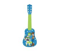 LEXIBOOK Toy Story Woody Buzz My First Guitare, 6 Nylon Strings, 53 cm, Guide Included, Blue/Yellow, K200TS