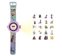 LEXIBOOK, Disney Wish Projection Watch, DMW050WI | Digital, 20 projections, adjustable strap, rotating lens ring, time/date, battery included