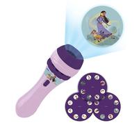 Lexibook Disney Wish Torch and Projector with 3 Discs, 24 Images, Create Your Own Stories, LTC050WI, Purple, Medium