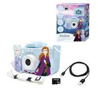 Lexibook DJ078FZ Anna, Elsa, Frozen, 4-in-1 camera for children with protection, video, MP3 and game functions, 15 frames to personalise your photos, 8 GB memory card included
