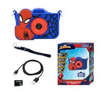 Lexibook DJ078SP, Spider-Man, 4-in-1 camera for children with protection, video, MP3 and game functions, 15 frames to personalise your photos, 8 GB memory card included