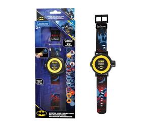 Lexibook - DMW050BAT Adjustable Digital Screen Batman Projection Clock - 20 Images of Batman - for Children - Black/Yellow - DMW050BAT
