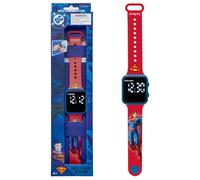LEXiBOOK, DMW060SU Superman LED Digital Watch, Red/Blue