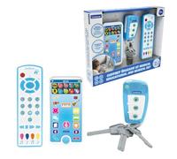 LEXIBOOK, Educational and musical box with telephone, remote control and key ring, Imitation game for toddlers, Explore animals, musical instruments and everyday objects, PS125