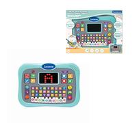 LEXIBOOK, Educational tablet for early learning, Bilingual English/Portuguese, Talking tablet with screen for learning the alphabet, Blue, JCPAD007i4LXB