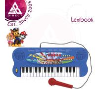Lexibook, Paw Patrol, Electronic Keyboard with microphone, 32-keys piano, microphone for singing, 22 demo songs, battery operated, blue/red, K703PA