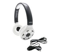 LEXIBOOK - Football - 2-in-1 Bluetooth & Wired Headphones with microphone and control button, Foldable and Adjustable, Long lasting rechargeable battery, HPBT010FOLXB