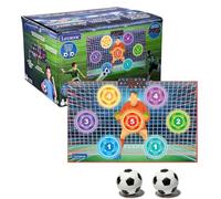 LEXIBOOK, Football Shooting Mat, Shot detection, JG983LXB | Football shooting mat with 7 light-up targets and electronic shot detection, Foldable set, 8 adhesive wall hooks included.