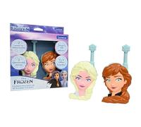 LEXIBOOK, Frozen, Anna and Elsa 3D Walkie-Talkies, 500m Range, 2 Communication Channels, Belt Clip, Blue, TW18FZ