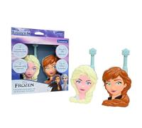 LEXIBOOK, Frozen, Anna and Elsa 3D Walkie-Talkies, 500m Range, 2 Communication Channels, Belt Clip, Blue, TW18FZLXB