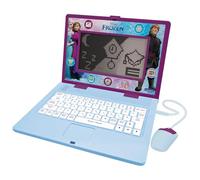 LEXIBOOK, Frozen, Bilingual and Educational Laptop SPANISH/ENGLISH, Toy for Children, 170 Activities to Learn, Play Games and Music, Large Screen, Purple/Blue, JC599FZi2
