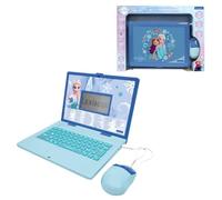 LEXIBOOK, Frozen Bilingual Educational Laptop, 164 Activities in English and Italian, Mathematics, Logic, Music, Slim Laptop Design, Realistic Keyboard and Mouse, Blue, JC601FZi5LXB