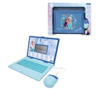 Lexibook, Frozen, Bilingual Educational Laptop, English and Spanish, 164 Activities, Maths, Logic Games, Music Mode, Large LCD Screen, Blue, JC601FZi2LXB