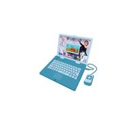 Lexibook Frozen Educational and Bilingual Laptop French/English - Toy for Child Kid (Boys & Girls) 130 Activities, Learn Play Games and Music - Blue and Purple - JC798FZi1