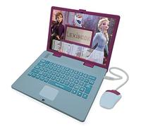 LEXIBOOK, Frozen, Educational and Bilingual Laptop Polish/English, Girls Toy with 124 Activities to Learn, Play Games and Music with Elsa & Anna, Blue/Purple, JC598FZi17