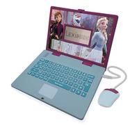 Lexibook, Frozen, Educational and Bilingual Laptop Spanish/English, Girls Toy with 124 Activities to Learn, Play Games and Music with Elsa & Anna, Blue/Purple, JC598FZi2LXB