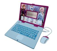 LEXIBOOK, Disney Frozen, Bilingual ENGLISH/CZECH Educational Computer, Toy for children with 124 language, writing, maths, logic, music activities and games, Purple/Blue, JC598FZi12