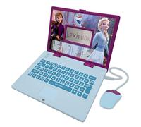 LEXIBOOK, Frozen, Bilingual Bulgarian/English educational computer, Toy for children with 124 language, writing, maths, logic, music activities and games, Blue/Purple, JC598FZi20