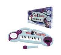 LEXIBOOK Frozen Electronic piano for children with light effects, microphone, drums, built-in speaker, demo tunes, DJ player, purple/blue, K704FZLXB