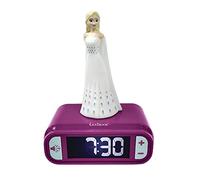 LEXIBOOK, Frozen, Elsa Nightlight alarm clock, Sounds and Melodies, LCD Backlit screen, Luminous, Snooze, Purple, RL800FZ