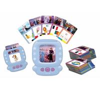 LEXiBOOK, Frozen Interactive Card Reader, JCR10FZi2 | Spanish/English, 150 double-sided cards, Quiz and flashcard machine