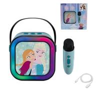 LEXIBOOK, Frozen, Karaoke Speaker, 1 Microphone, Blue, BTC020FZLXB