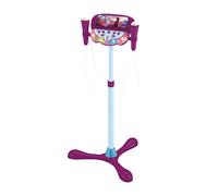 Lexibook Frozen, Lighting Speaker with stand for children, musical toy game, adjustable height, light effects, 2 microphones included, MP3 plug, Aux-in cable plug, purple/blue, S160FZ