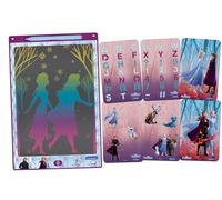 LEXIBOOK, Frozen, Magic Slate, Art and craft toy for girls and boys, A4 size with multicoloured drawings, Purple/Blue, CRT10FZ