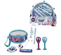 LEXIBOOK, Frozen Musical Instrument Set, K360FZLXB | 7 instruments, Drum, Maracas, Castanet, Harmonica, Recorder, Trumpet