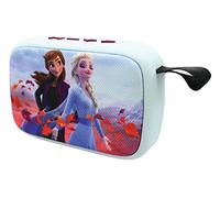 LEXIBOOK Frozen Portable Bluetooth Speaker, BT018FZ | Wireless, TWS stereo, USB-C, SD/TF card, rechargeable battery, built-in mic, blue purple