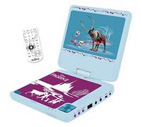 Lexibook, Frozen, Portable DVD player, 7” rotating screen for Children, Remote control, Car charger, USB port, rechargeable battery, blue/purple, DVDP6FZ