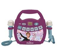 Disney Frozen Portable karaoke digital player for kids Microphones Light effects Bluetooth Record and voice changer functions Rechargeable battery