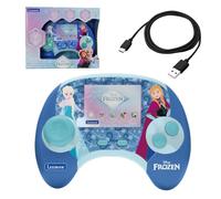 Lexibook, Frozen Power Console Educational Handheld, Bilingual German-English Talking Console, 2.8" Colour LCD Screen, 100 Activities, USB-C Cable Included, Blue/Purple, JCG100FZi3LXB