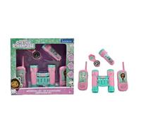 LEXIBOOK, Gabby’s Dollhouse, Adventurer Set for Children, Walkie-Talkies 120m, Binoculars, Compass, Torchlight, Pink, RPTW12GDH