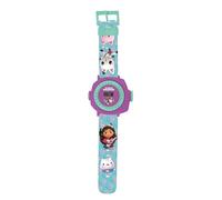 Lexibook, Adjustable Projection Watch with Digital Screen, 20 Images of The Gabby's Dollhouse Series, for Children DMW050GDH, Blue/Purple