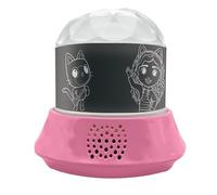 Lexibook, Gabby's Dollhouse, Nightlight with Speaker, Projections of The Gabby's Dollhouse TV Series, Kaleidoscopic Lights on The Ceiling, Speaker with Auxiliary Plug, Rechargeable, NLJ035GDH