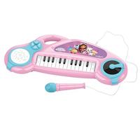 Lexibook, Gabby's Dollhouse, Electronic piano for children with light effects, microphone, drums, built-in speaker, demo tunes, DJ player, Pink/blue, K704GDH