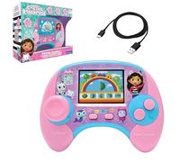Lexibook, Gabby's Dollhouse, Power Console®, Bilingual ENGLISH/FRENCH educational games console with 100 activities, Colour screen, JCG100GDHi1, Pink