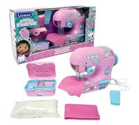 Lexibook, Gabby's Dollhouse, Sewing machine with accessories, light and pedal, role play toy, fashion design game, Pink, SW100GDH
