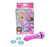 Lexibook, Gabby's Dollhouse, Stories projector and torch light, Projects 24 images of the Gabby's Dollhouse TV series with 3 discs, Pink/blue, LTC050GDHLXB