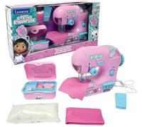 Lexibook, Gabby's Dollhouse, Sewing machine with accessories, light and pedal, role play toy, fashion design game, Pink, SW100GDH