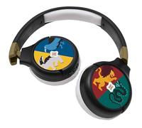 LEXIBOOK, Harry Potter Bluetooth Headphones, HPBT010HPLXB | 2-in-1 Bluetooth & Wired, Kids safe, Foldable, Black/Grey