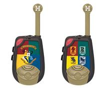 LEXIBOOK, Harry Potter Digital Walkie-Talkies, TW25HP | Range 2 km, Morse Light, 2 Channel, Belt Clip, Battery Powered, Black/Gold