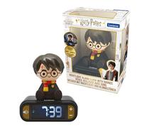 LEXIBOOK, Harry Potter Nightlight Alarm Clock, RL800HPLXB | Sounds & Melodies, LCD Backlit screen, Luminous, Snooze, Black