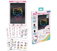LEXIBOOK, Hello Kitty, Magic Slate, Artistic and Creative Toy for Girls and Boys, Multicolored Drawings, 28 cm Screen, Includes 1 Stylus and 6 Stencils, Pink, CRT10HK