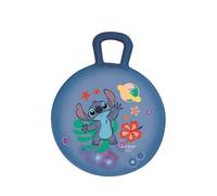Lexibook Stitch Inflatable Jumping Ball with integrated luminous and coloured balls, Hand pump included, Safe and resistant plastic, Blue, BG040D